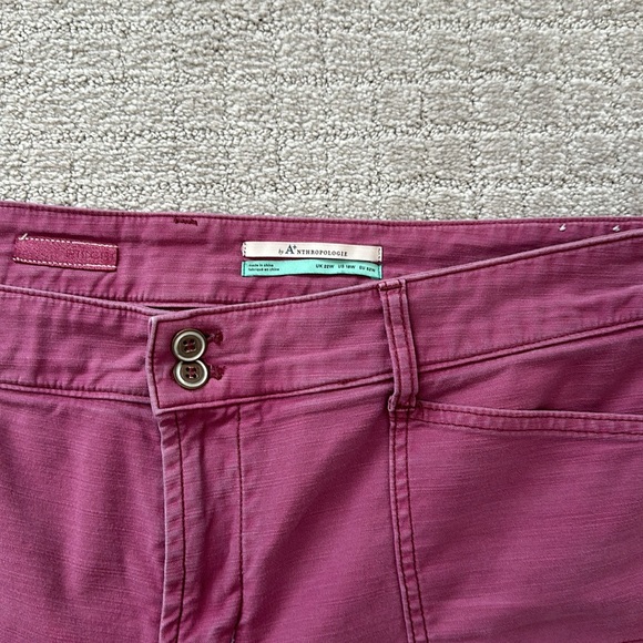 Anthropology, Pilcro the wanderer magenta pants size 18 W excellent condition - Picture 2 of 6
